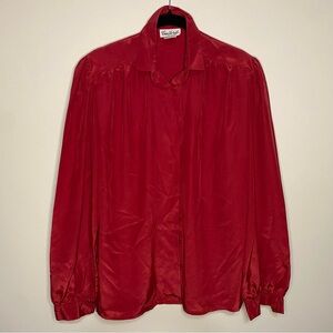 VTG89 vintage satin blouse